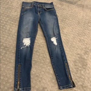 Carmar skinny jeans with ankle zipper